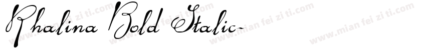 Rhalina Bold Italic字体转换